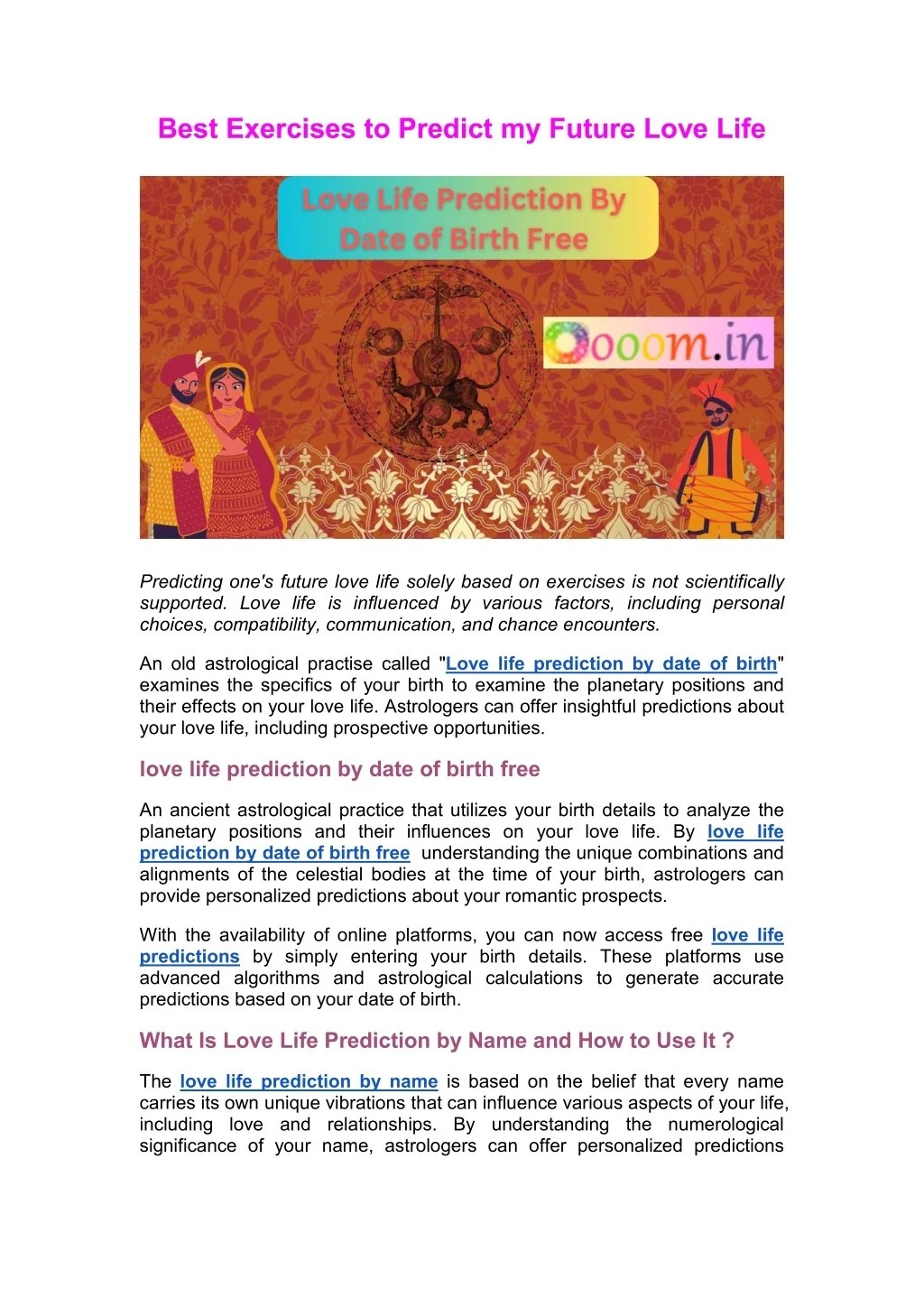 PPT Best Exercises to Predict my Future Love Life PowerPoint