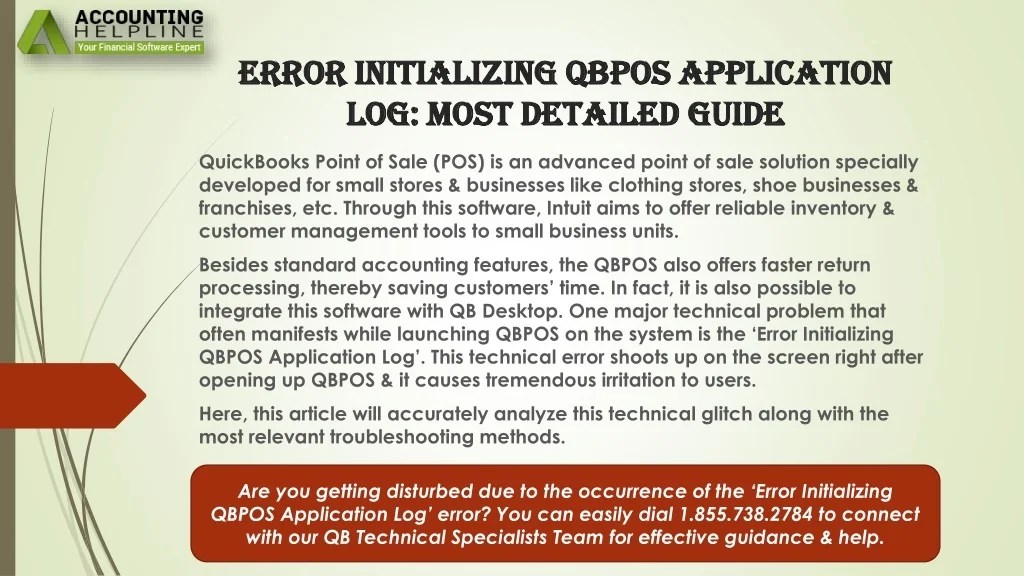 PPT An easy guide to troubleshoot Error Initializing QBPOS