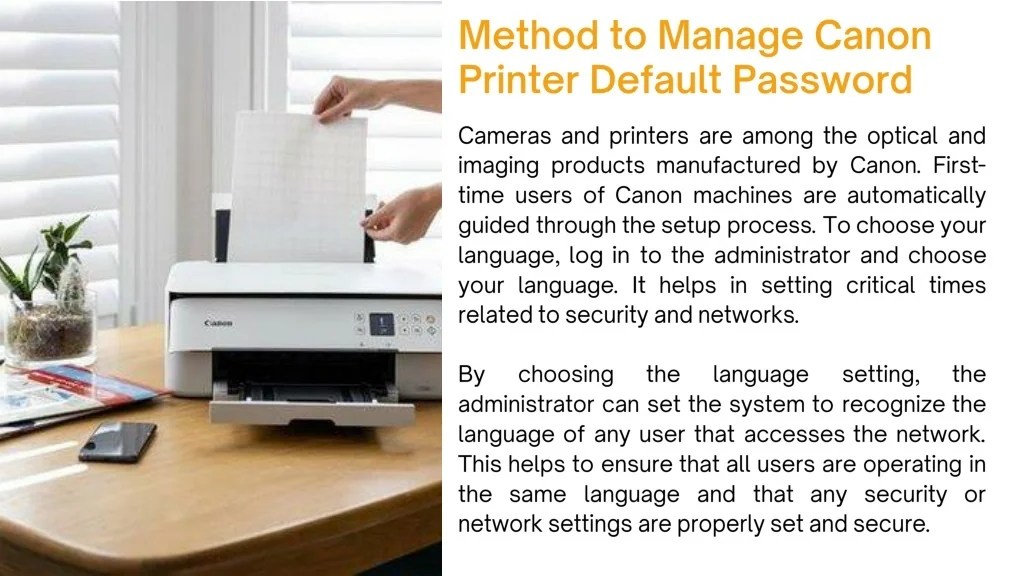 PPT How to Find Canon Printer Default Password PowerPoint