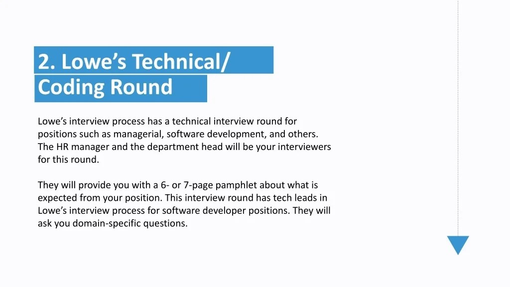 PPT Lowe's Hiring Process for Software Developers Interview Rounds
