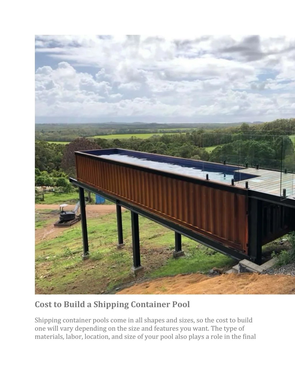 PPT How Much Is a Shipping Container Pool PowerPoint Presentation