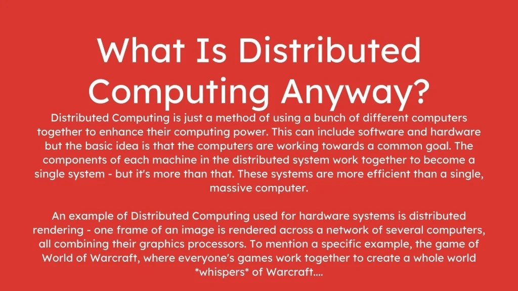 PPT Explore The Wacky World Of Distributed Computing PowerPoint