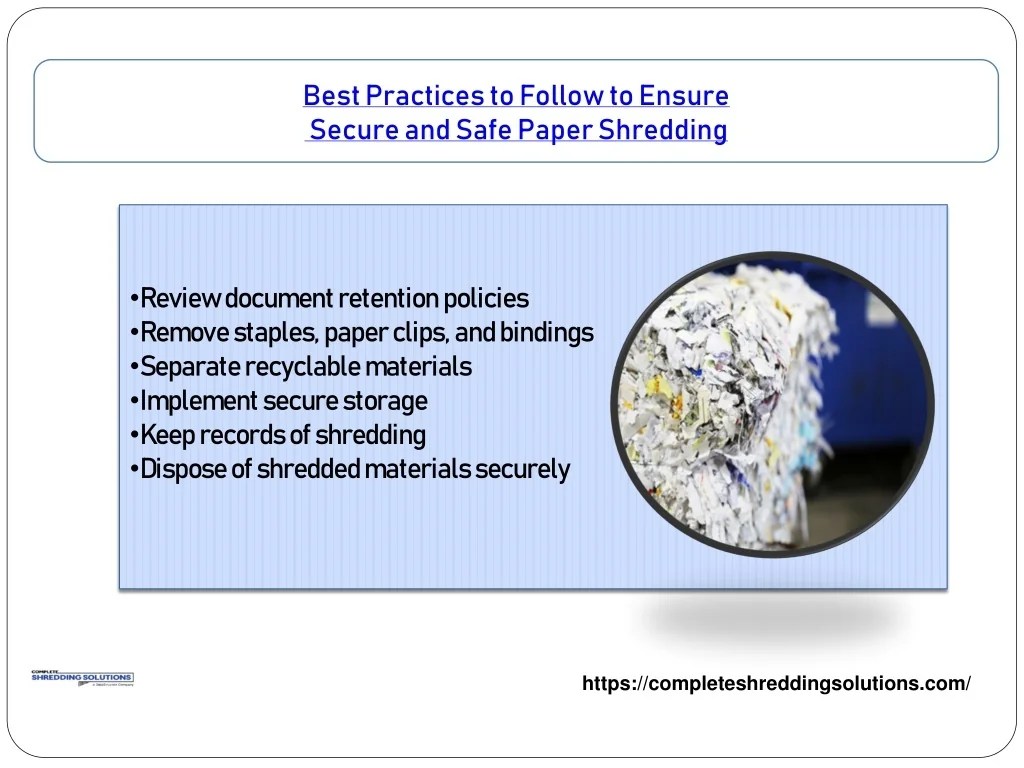 PPT Best Practices to Follow to Ensure Secure and Safe Paper