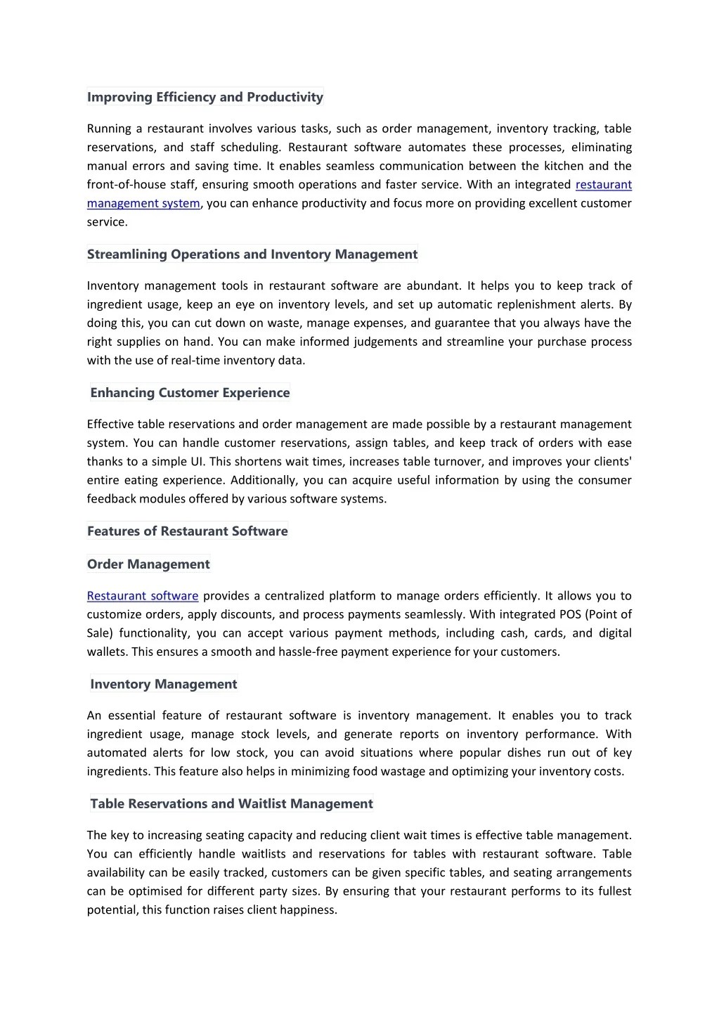 PPT Importance of Restaurant Management System PowerPoint