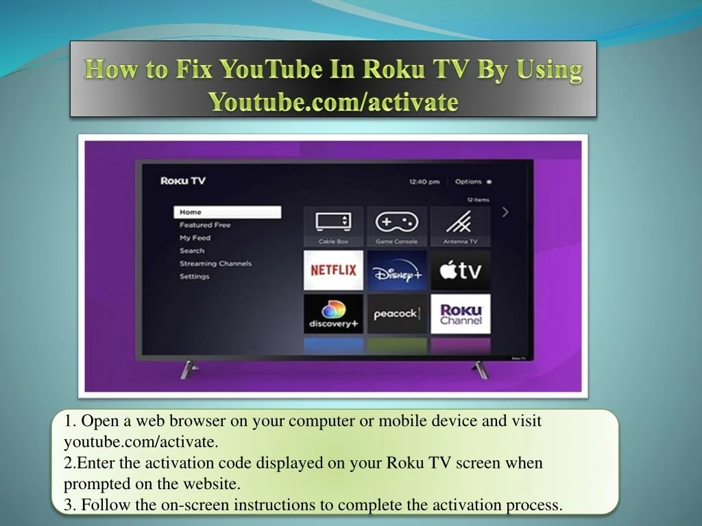 PPT Activate Youtube In all Devices PowerPoint Presentation, free