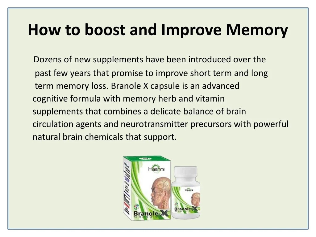 PPT Natural Remedies for Weak Memory Problem PowerPoint Presentation