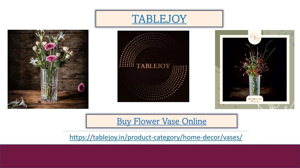 PPT Buy Flower Vase Online PowerPoint Presentation, free download