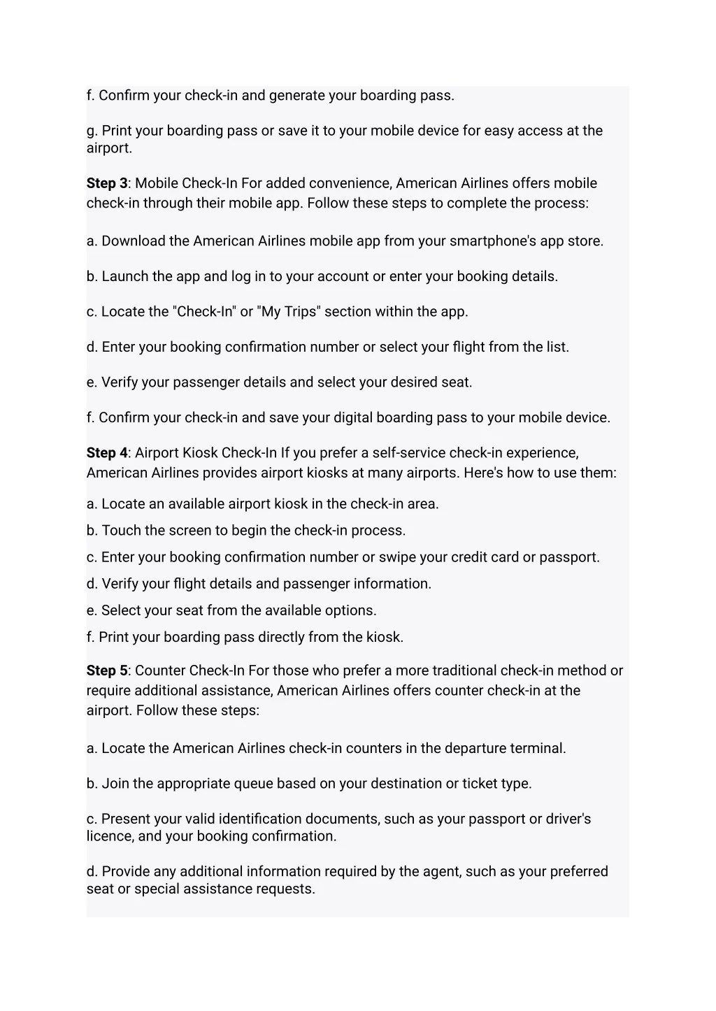 PPT StepbyStep Guide_ How to CheckIn for Your American Airlines