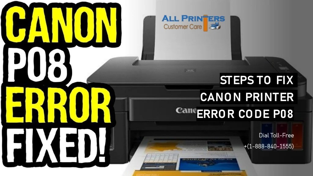 PPT Steps to Fix Canon Printer Error Code p08 PowerPoint Presentation