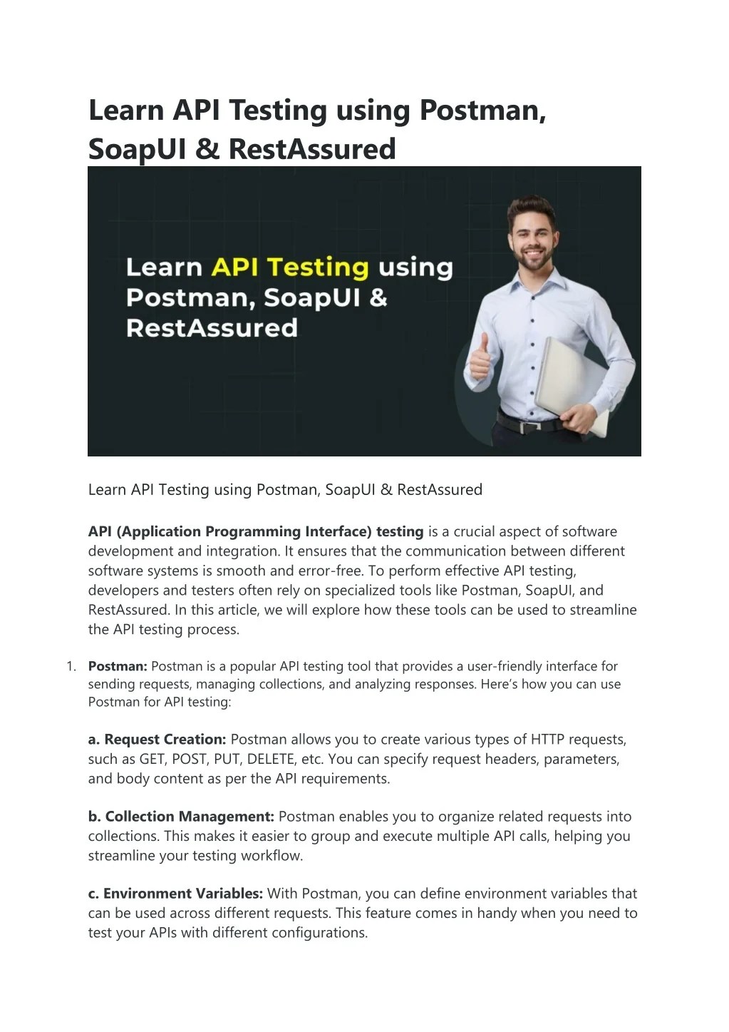 PPT Learn API Testing using Postman PowerPoint Presentation, free