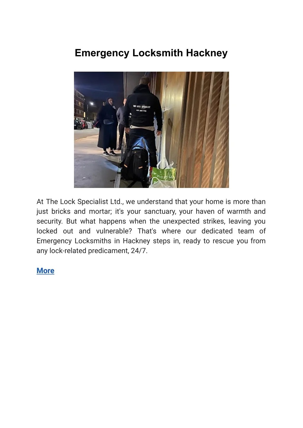 PPT Emergency Locksmith Hackney PowerPoint Presentation, free