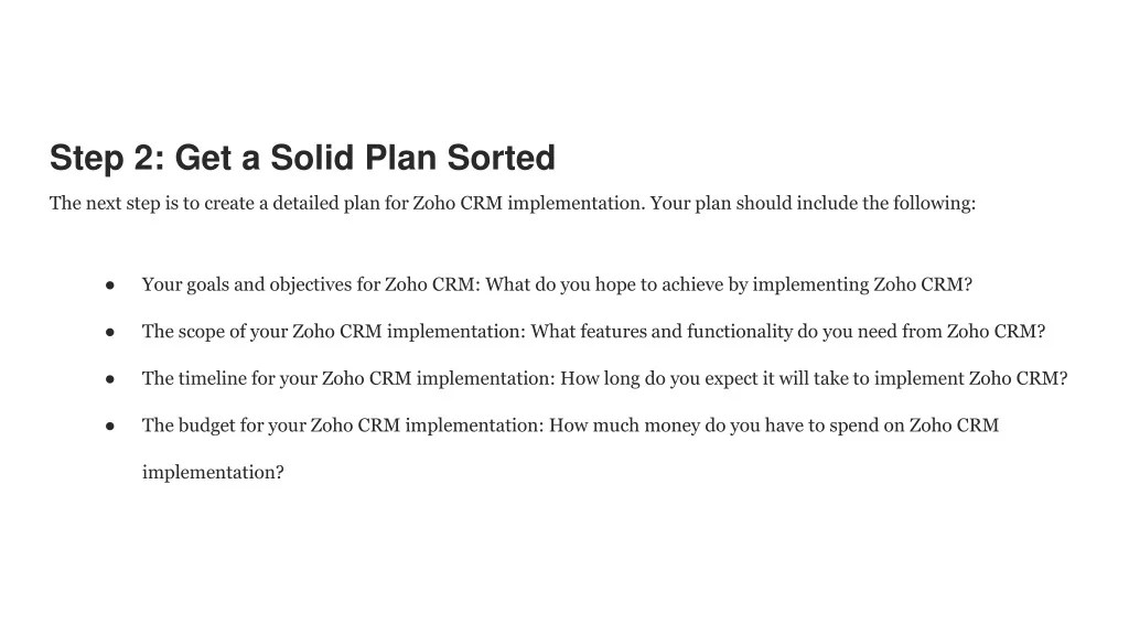 PPT A Comprehensive Guide to Zoho CRM Implementation PowerPoint