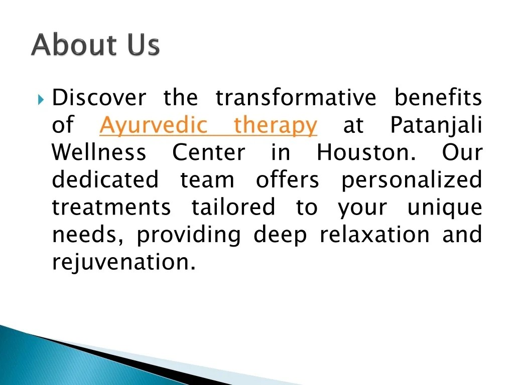 PPT Hire Best Ayurvedic Therapist in Houston PowerPoint Presentation ID12278271