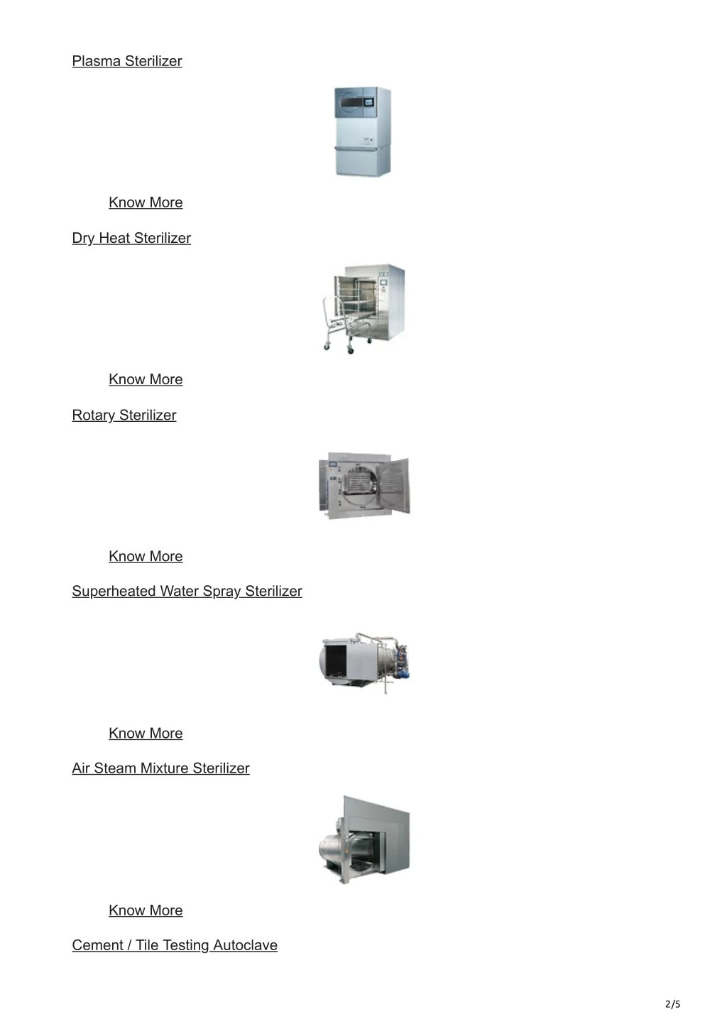PPT Autoclave Manufacturers in India Hospital Sterilizer Price in