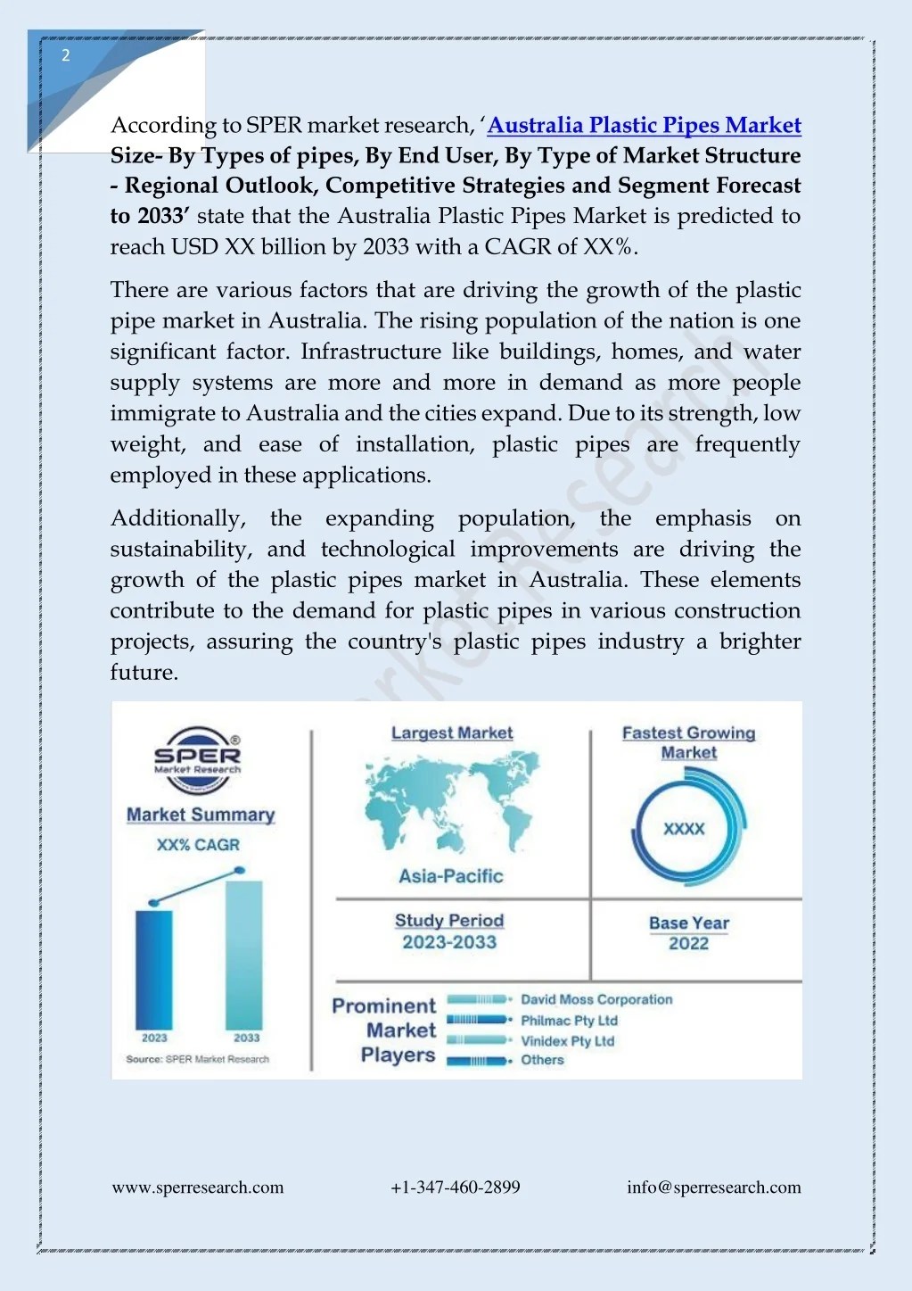 PPT Australia Plastic Pipes Market PowerPoint Presentation, free