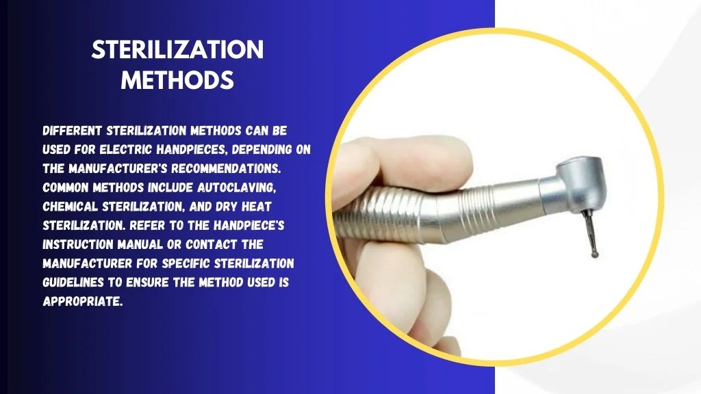 PPT Cleaning and Sterilization of Electric Handpieces Optimal