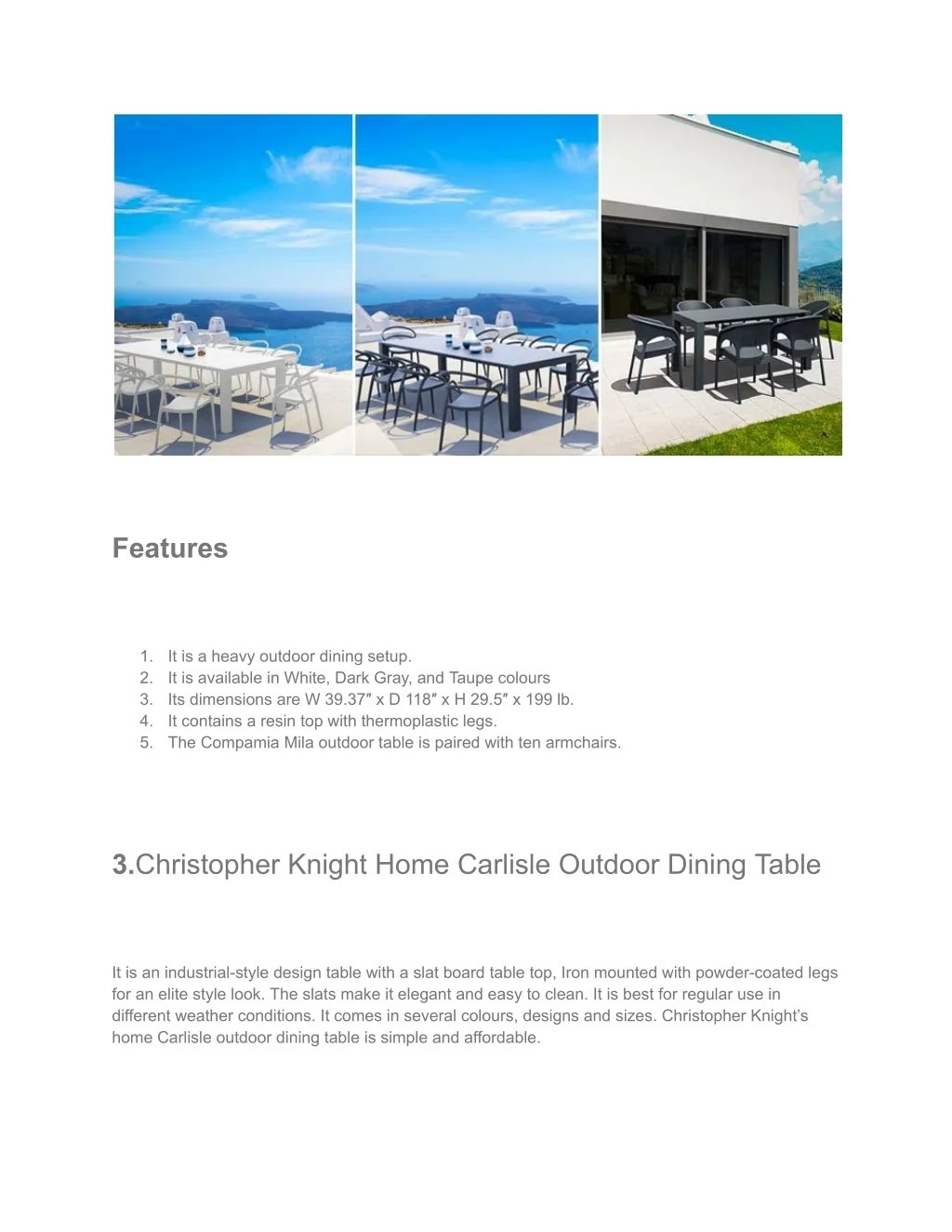 PPT 10 Best Outdoor Tables in Melbourne 2023 PowerPoint Presentation