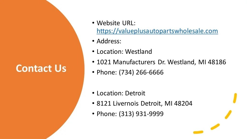 PPT Value Plus Auto Parts Wholesale Online Vehicle Brake Parts in