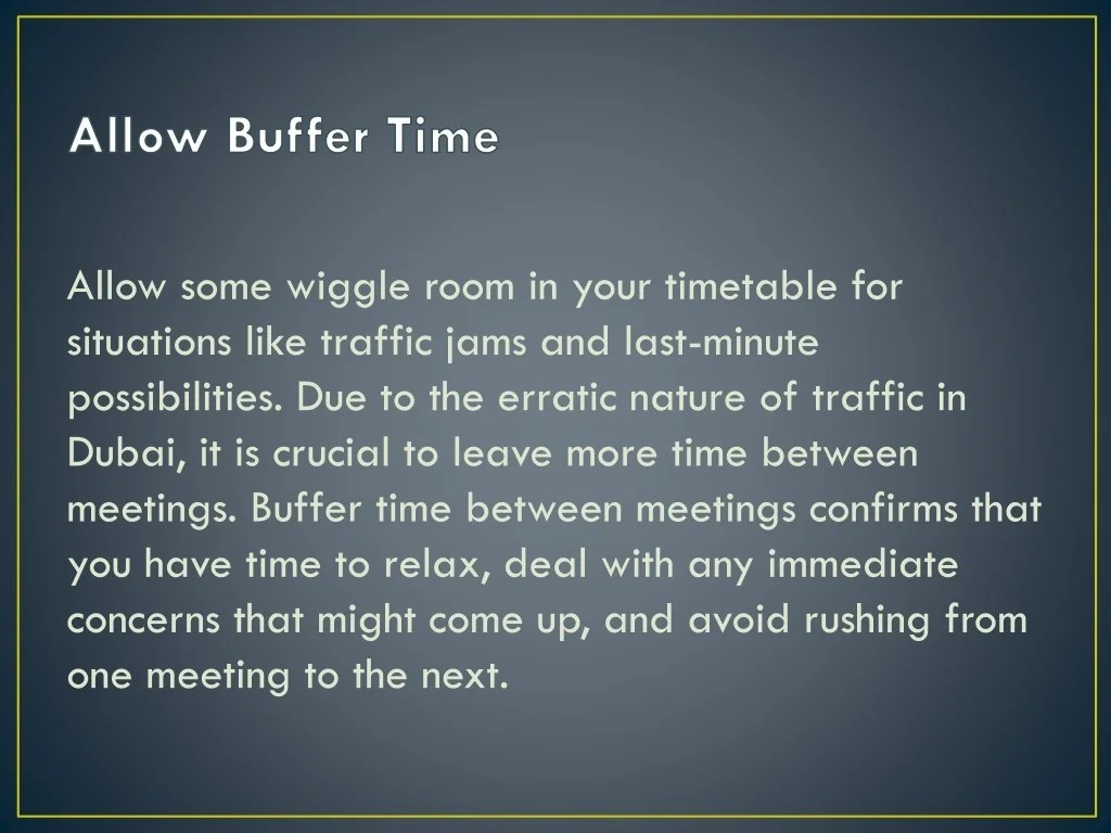 PPT Hamza Kambi Dubai Mastering the Calendar Planning and