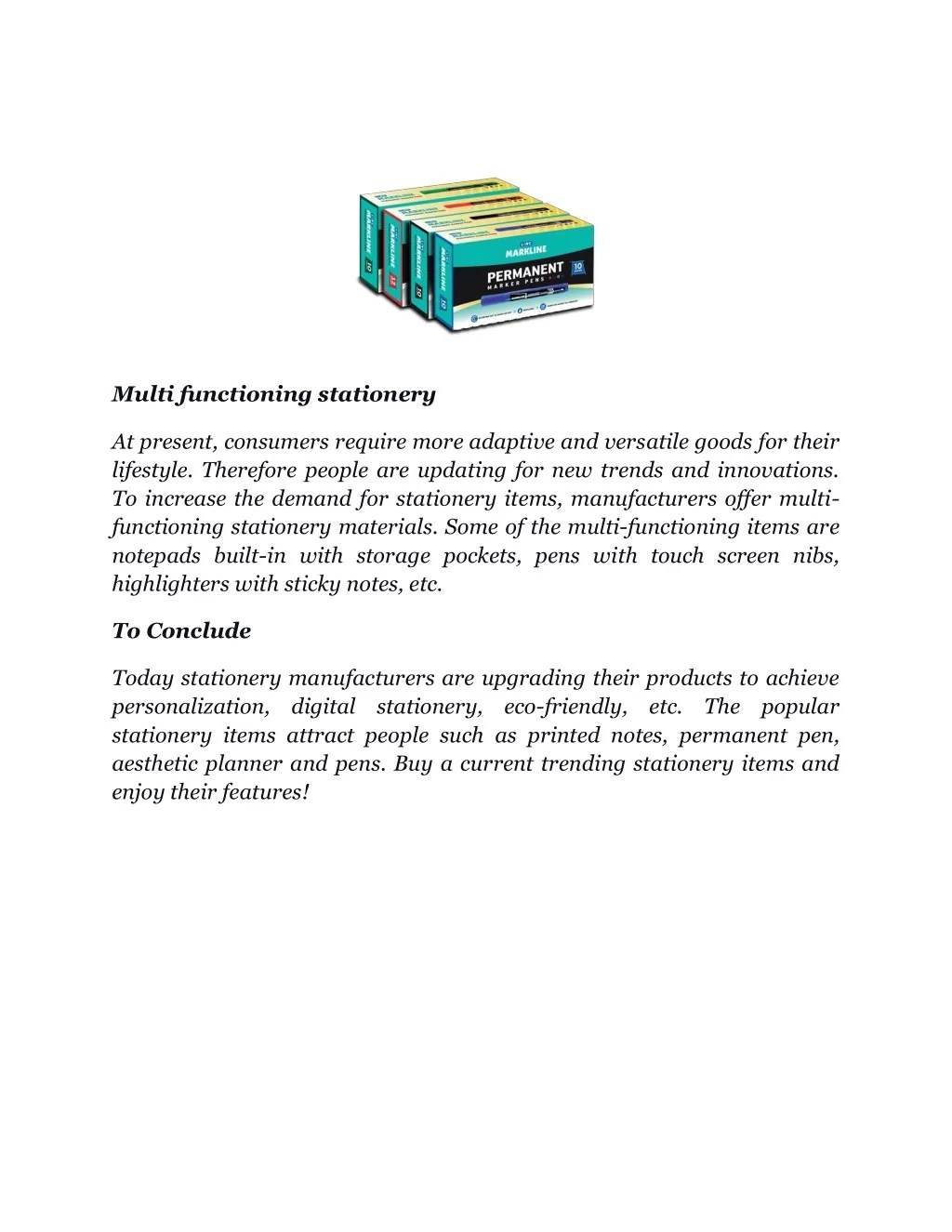 PPT Current Innovation and Trends in Stationery PowerPoint