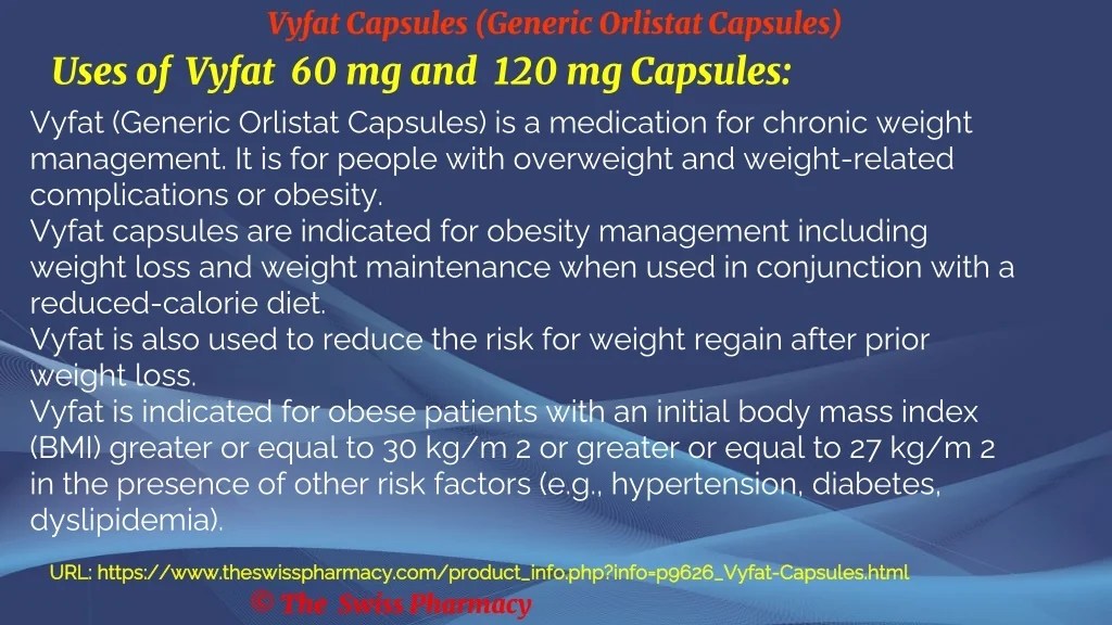 PPT Vyfat Capsules (Generic Orlistat Capsules) PowerPoint