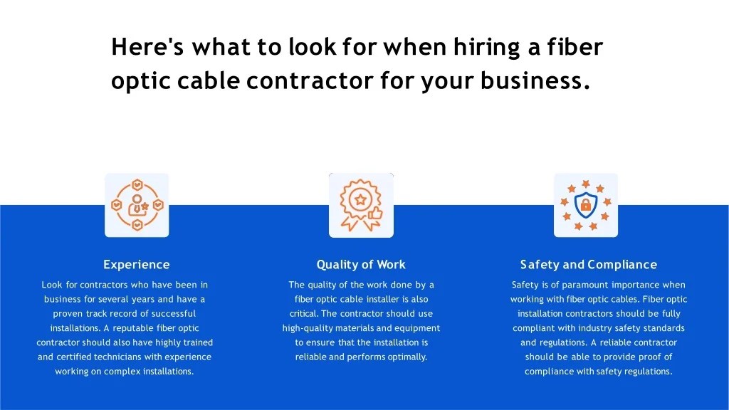 PPT What to Look for When Hiring Fiber Optic Cable Contractors