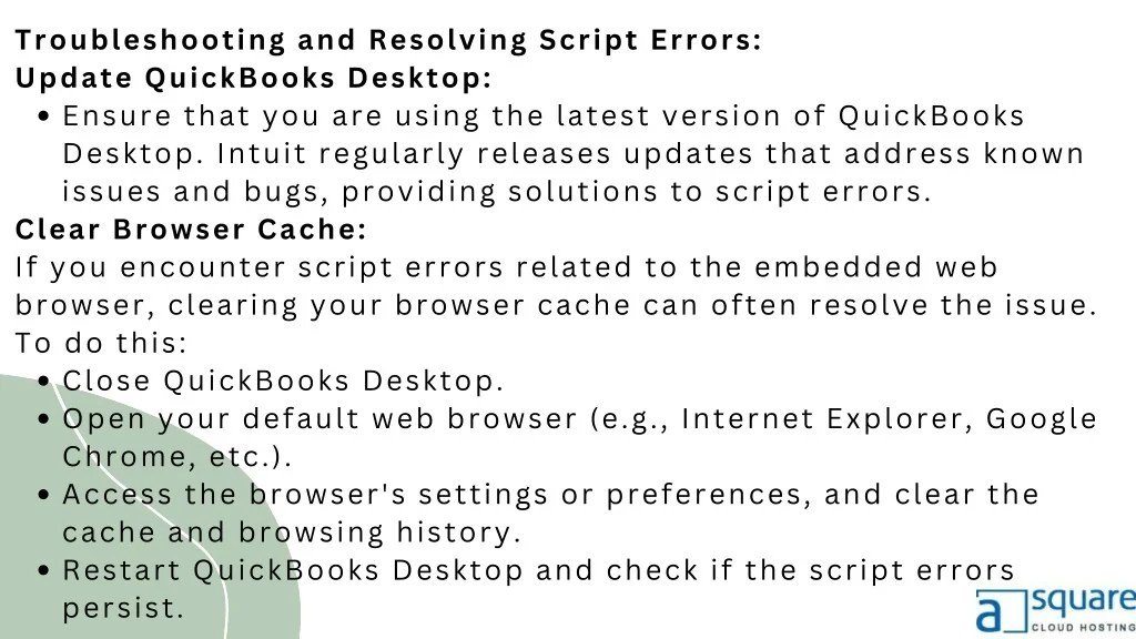 PPT Resolving Script Errors in QuickBooks Desktop A Comprehensive
