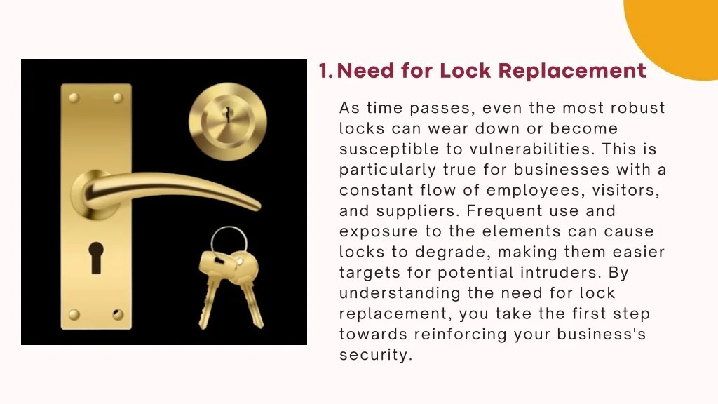 PPT Unlocking Business Security with Lock Replacement PowerPoint
