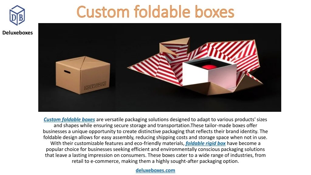 PPT Custom foldable boxes PowerPoint Presentation, free download ID