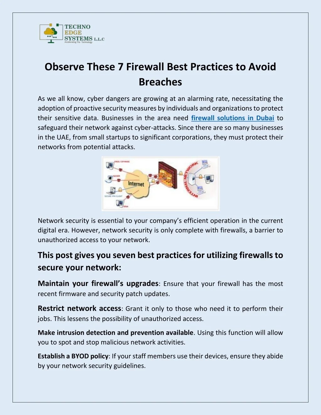 PPT Observe These 7 Firewall Best Practices to Avoid Breaches