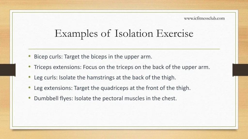 PPT Compound Exercise vs Isolation Exercise PowerPoint Presentation