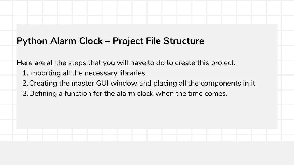 PPT Create an Alarm Clock in Python with Tkinter GUI PowerPoint