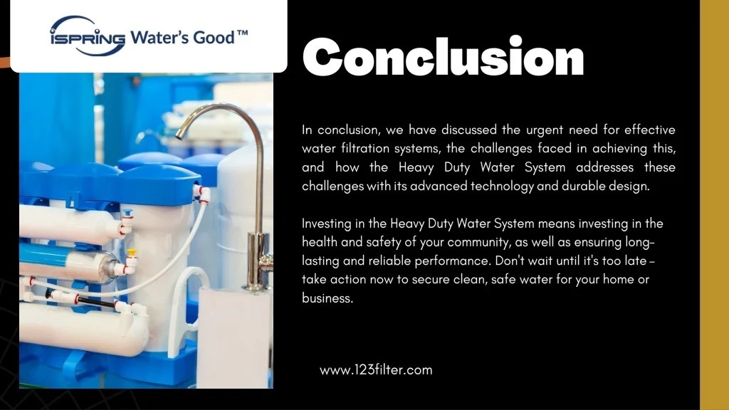 PPT Ultimate Filtration Performance Introducing the Heavy Duty Water