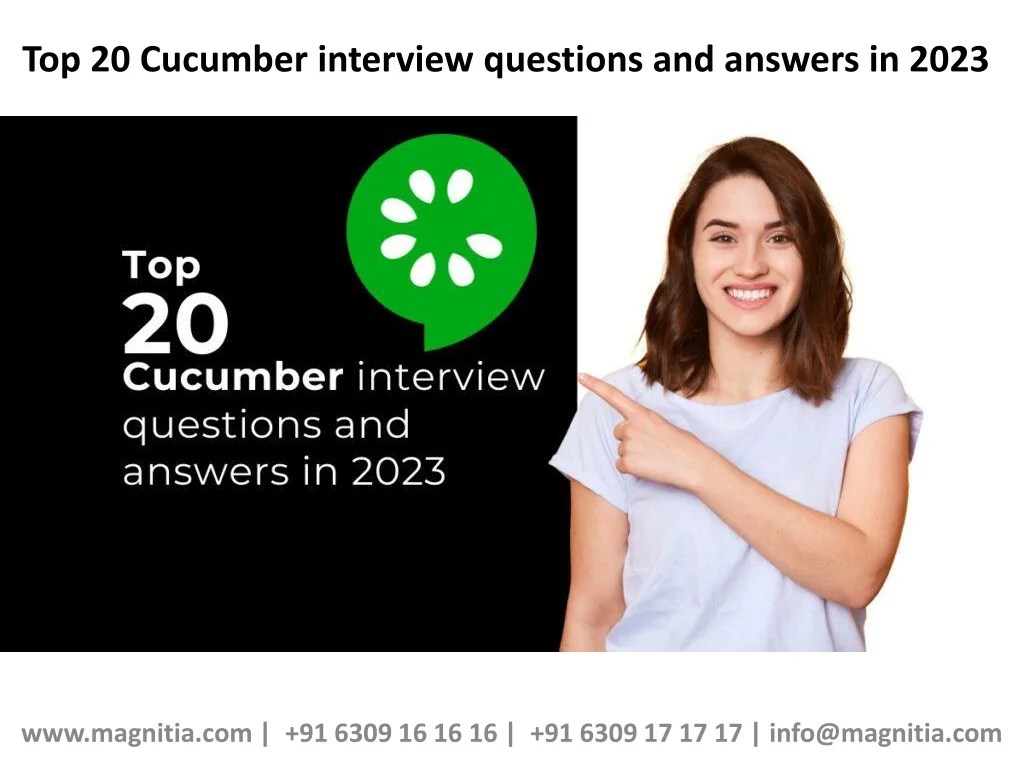 PPT Top 20 Cucumber interview questions and answers in 2023