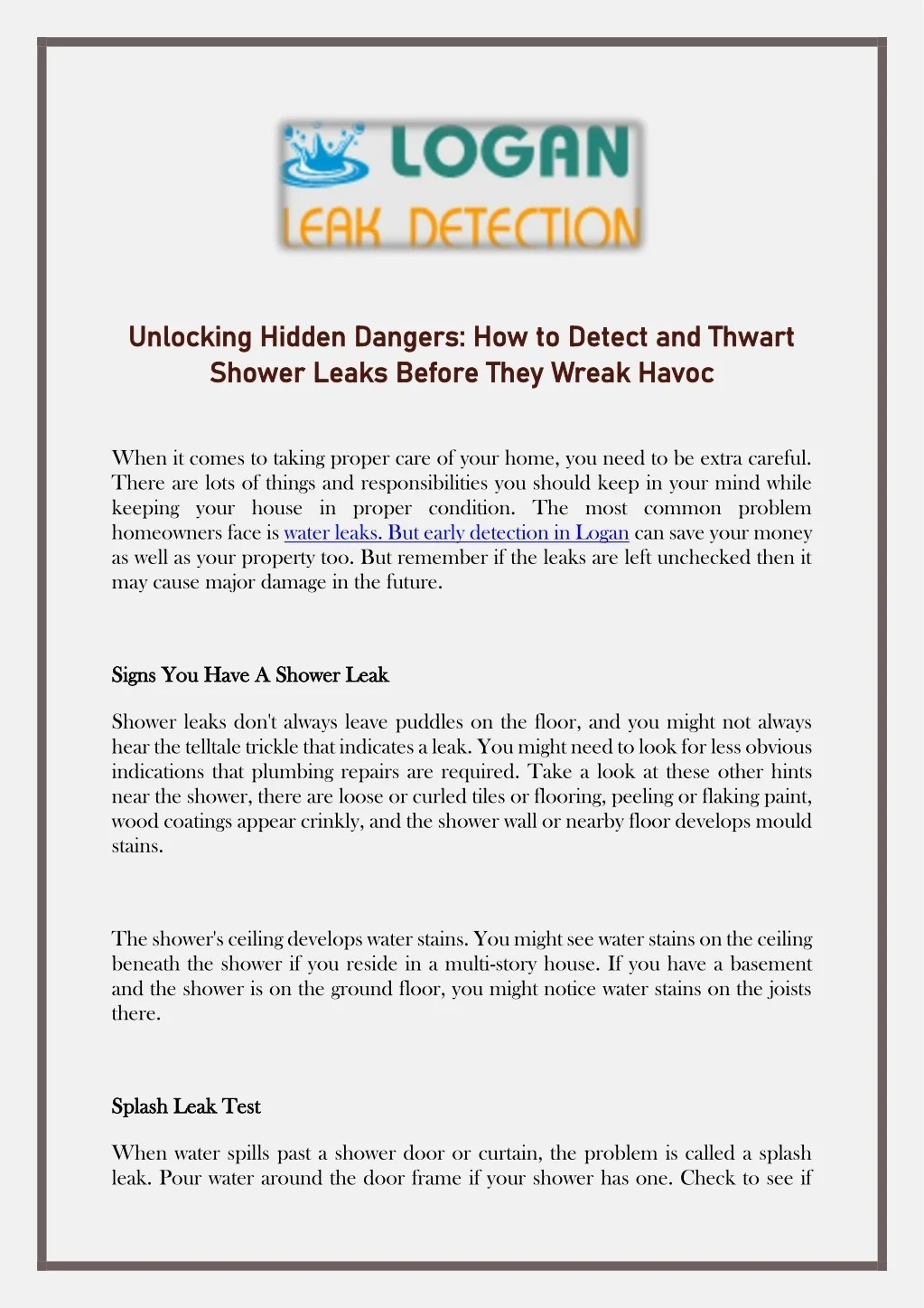 PPT Unlocking Hidden Dangers How to Detect and Thwart Shower Leaks(03)