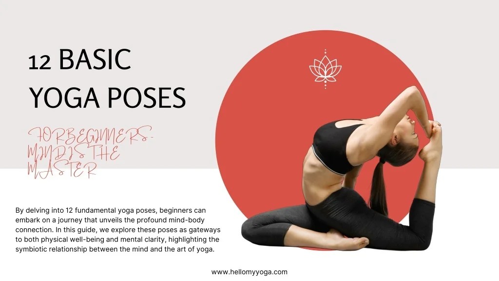 PPT 12 BASIC YOGA POSES FOR BEGINNERS MIND IS THE MASTER PowerPoint