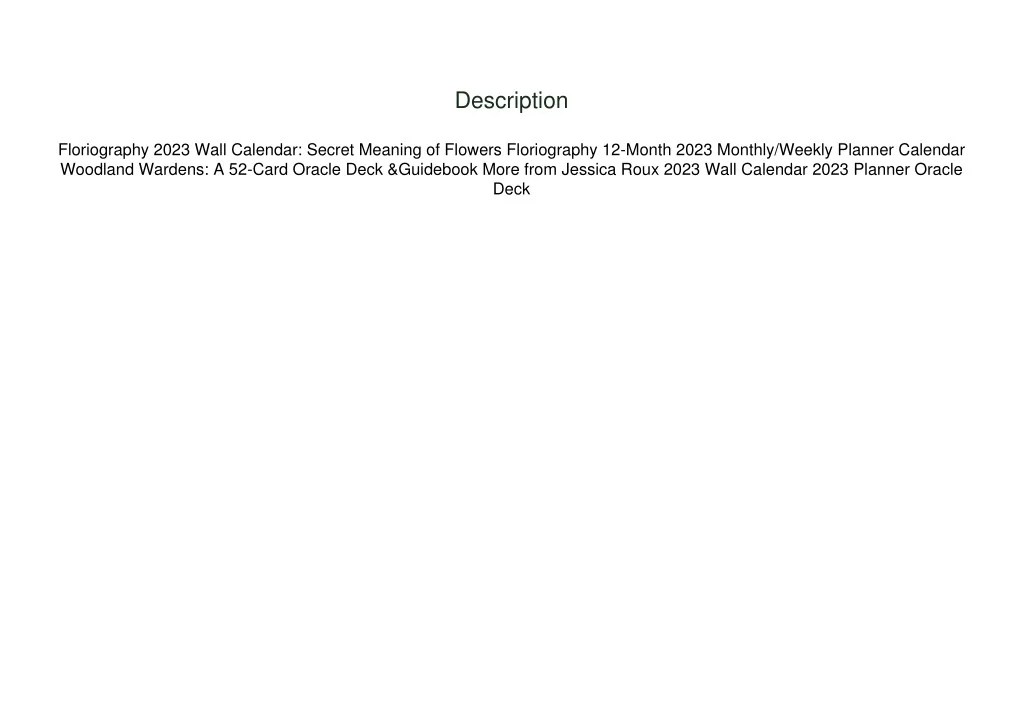 PPT (PDF) Floriography An Illustrated Guide to the Victorian