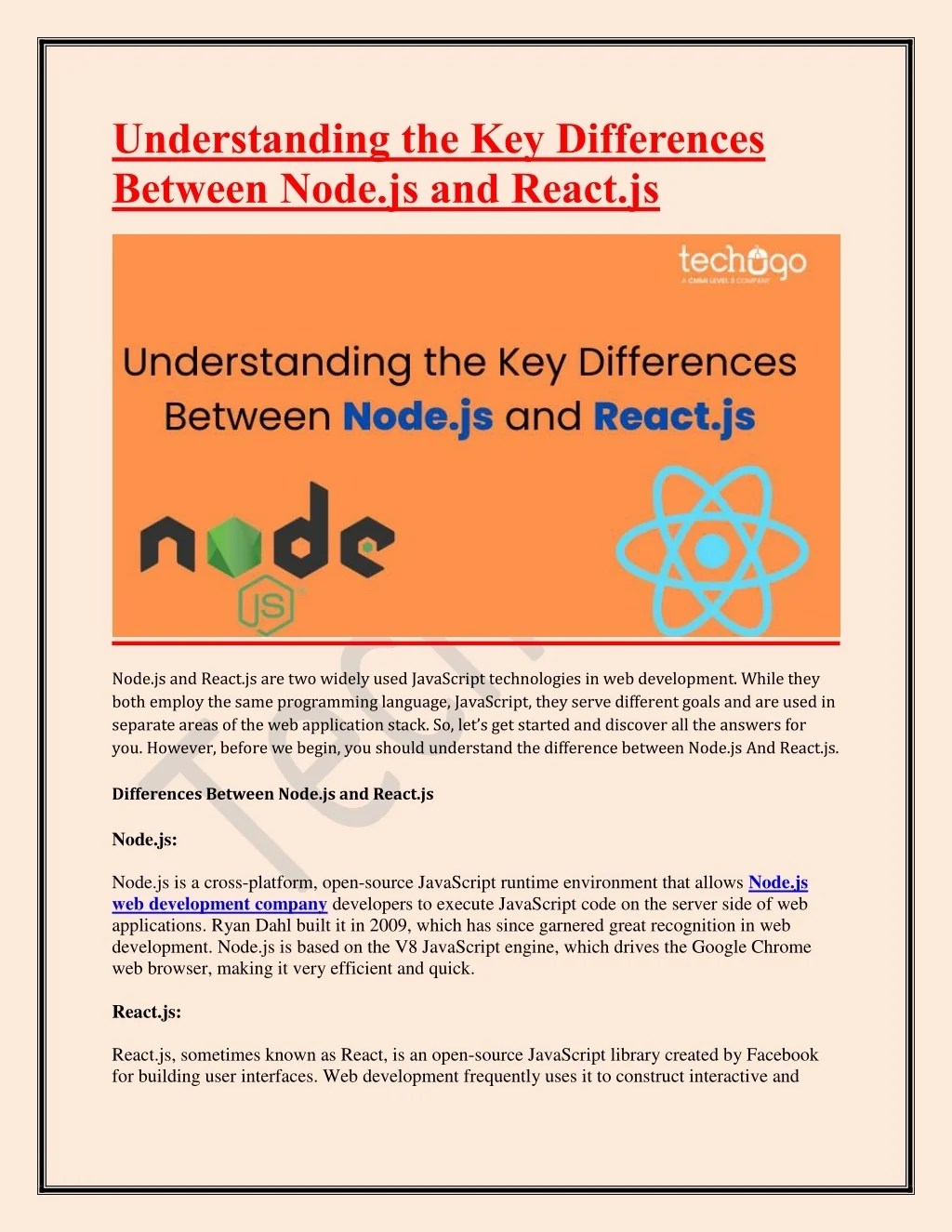 PPT Understanding the Key Differences Between Node.js and React.js