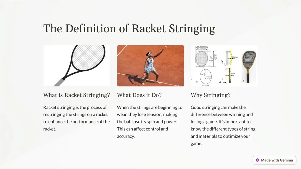 PPT DiscoverRacketStringing PowerPoint Presentation, free download