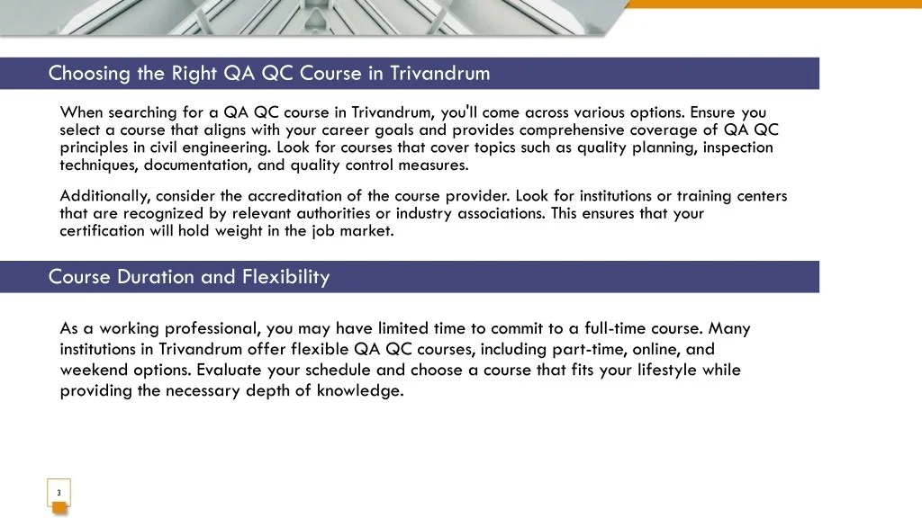 PPT Mastering QA QC Your Guide to Civil QA QC Courses in Trivandrum