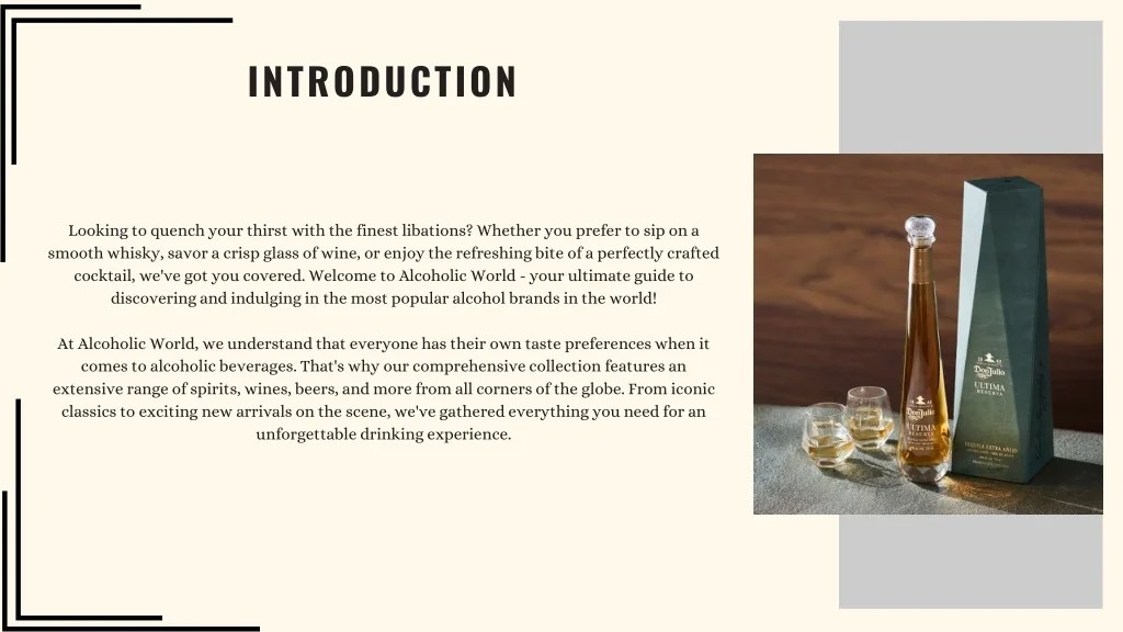 PPT Most Popular Alcohol Brands In The World PowerPoint Presentation