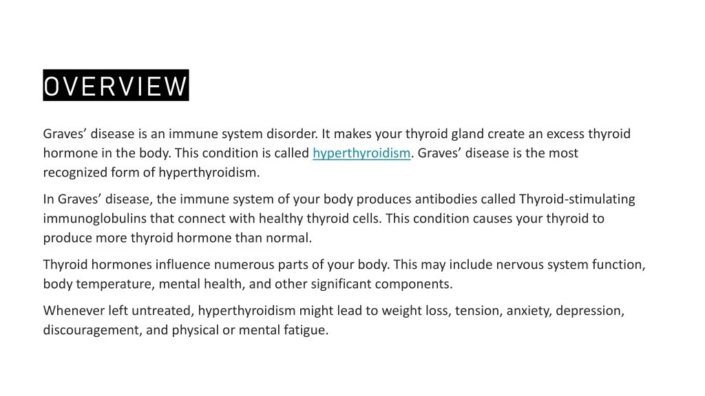 PPT Graves’ Disease Causes, Symptoms, Diagnosis, and Treatment