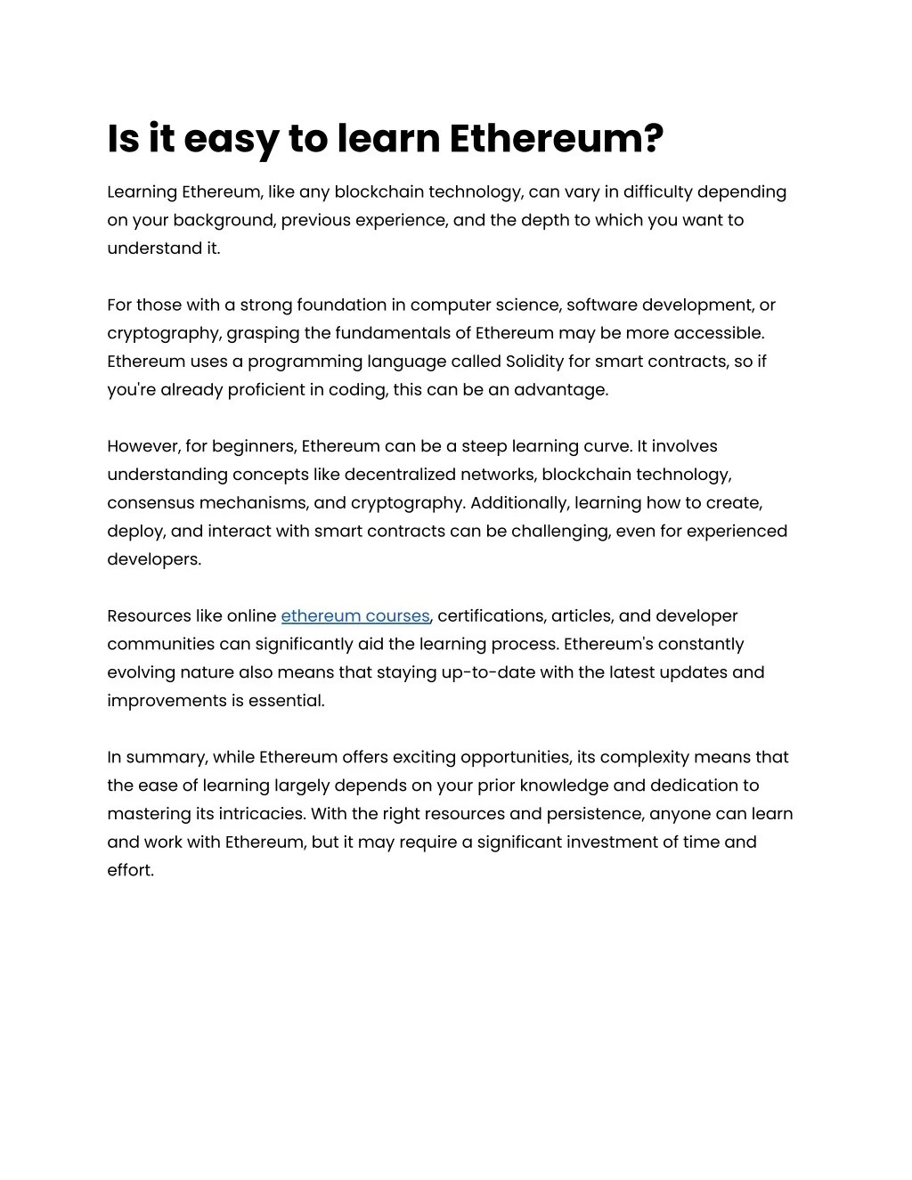 PPT Is it easy to learn Ethereum_ PowerPoint Presentation, free