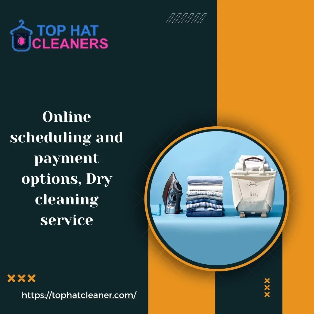 PPT Online scheduling and payment options, Dry cleaning service