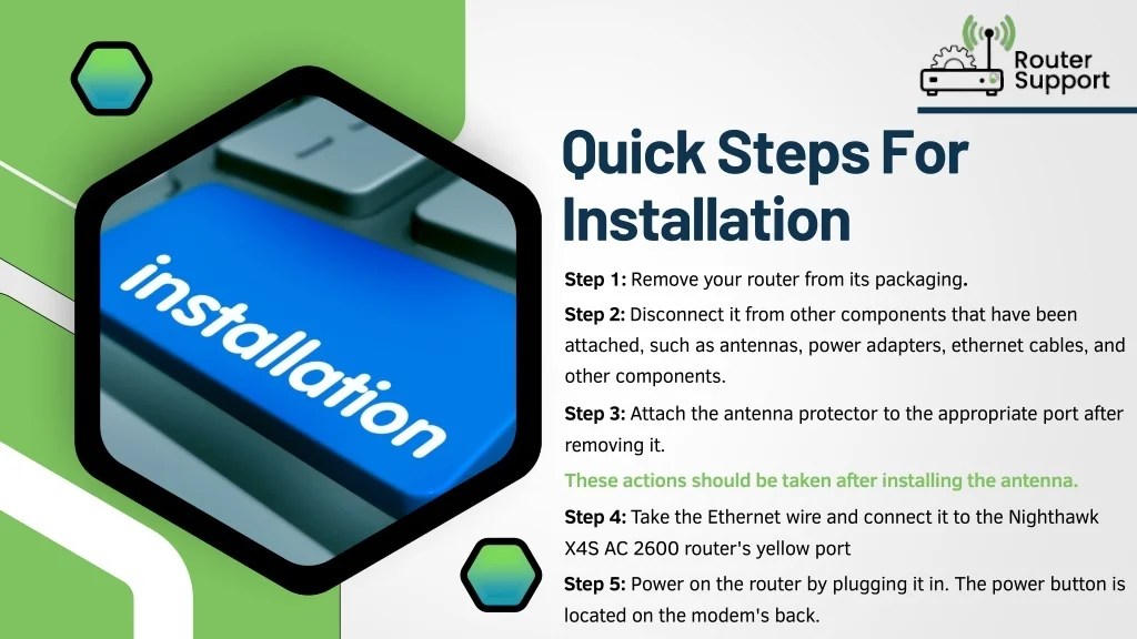 PPT Easy Steps for NETGEAR Nighthawk X4S AC2600 Router Installation