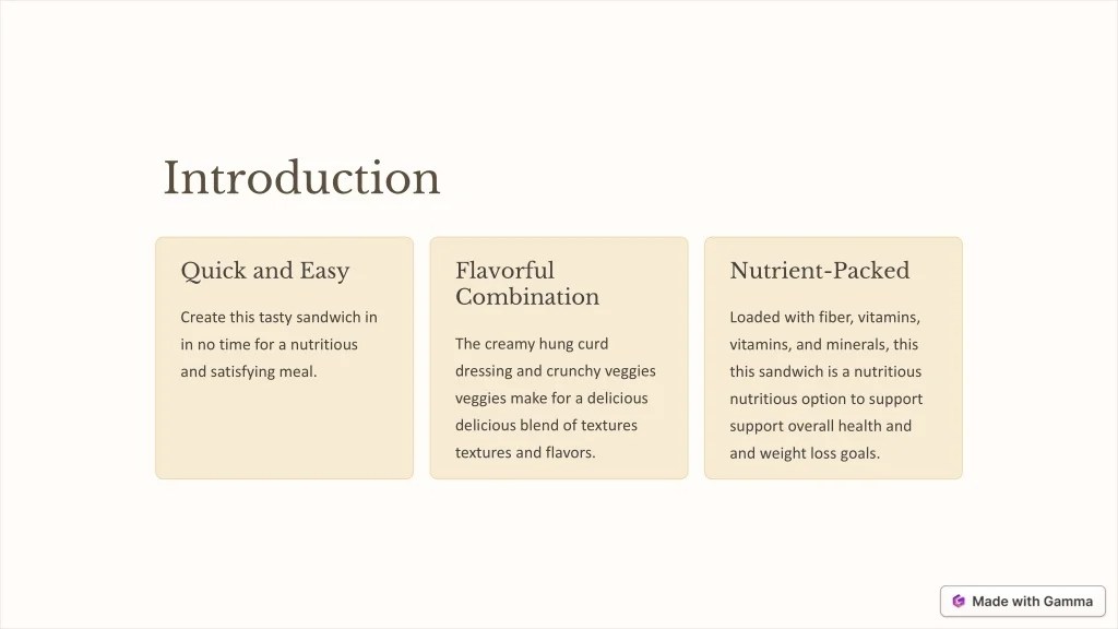 PPT Delicious Brown Bread Veg Sandwich for Weight Loss PowerPoint