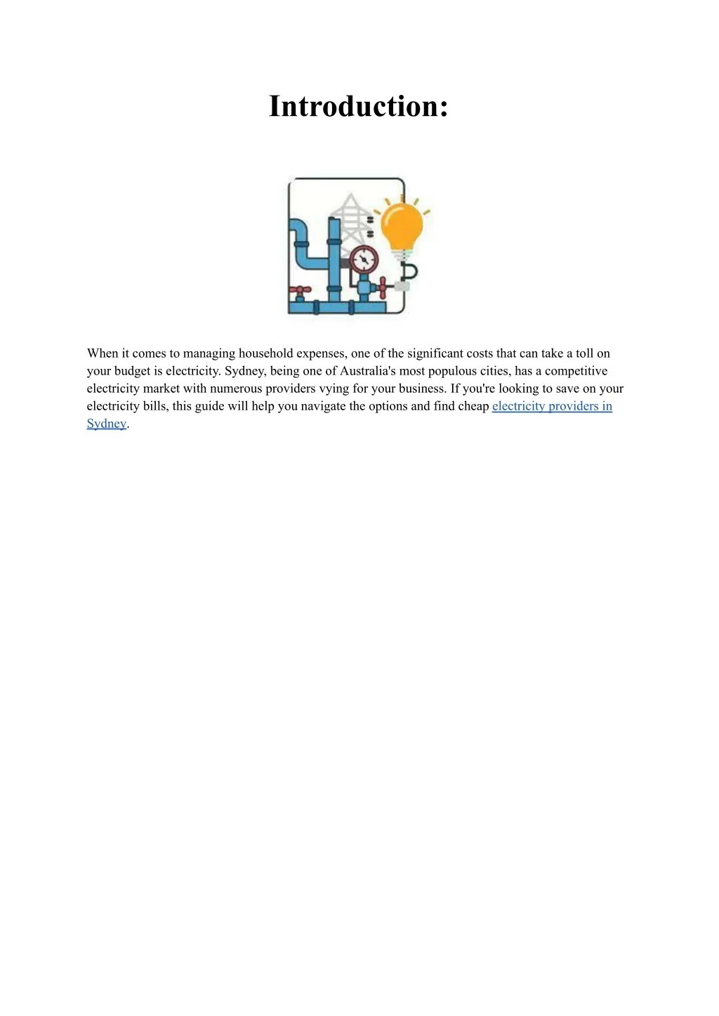 PPT Finding Affordable Electricity Providers in Sydney PowerPoint