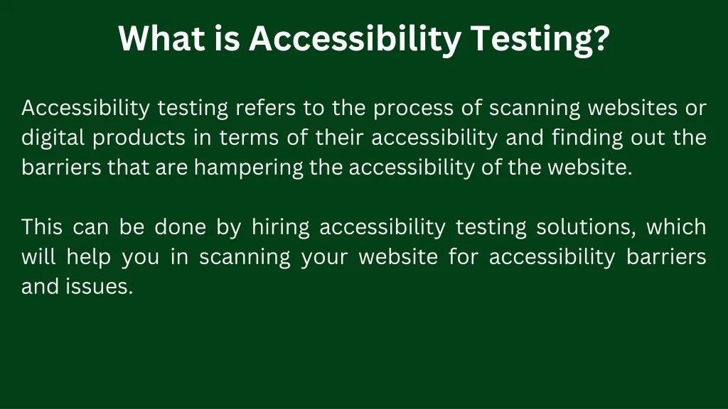 PPT Accessibility Testing Solution Streamlining the Evaluation