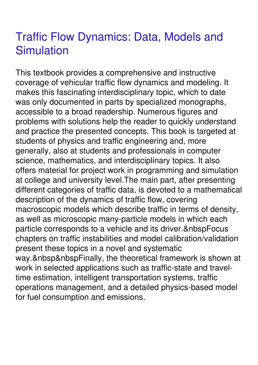 PPT PDF/READ Traffic Flow Dynamics Data, Models and Simulation
