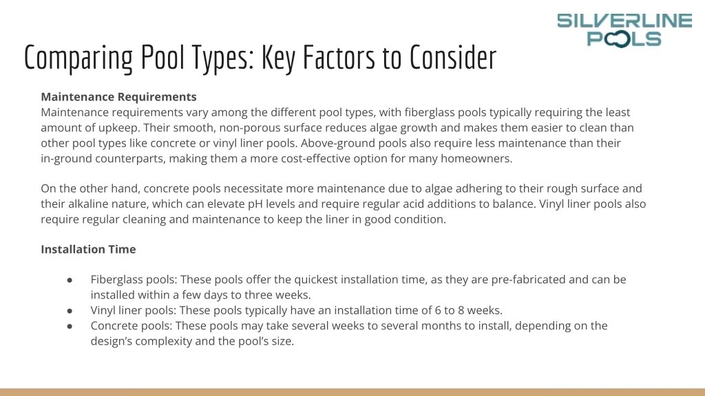 PPT Silverline Pools_ What Type of Pool Should I Get_ Pros and Cons